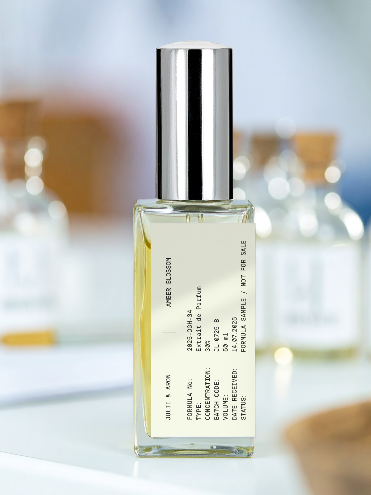 Unisex-Parfum Probe Nr. 9144 " Amber Blossom – Nischenparfümerie aus Deutschland, handgefertigt mit hochwertigen Inhaltsstoffen