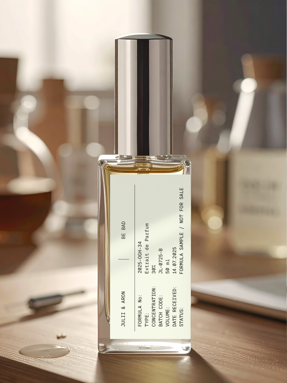 Unisex-Parfum Probe Nr. 5951 " Be Bad – Nischenparfümerie aus Deutschland, handgefertigt mit hochwertigen Inhaltsstoffen