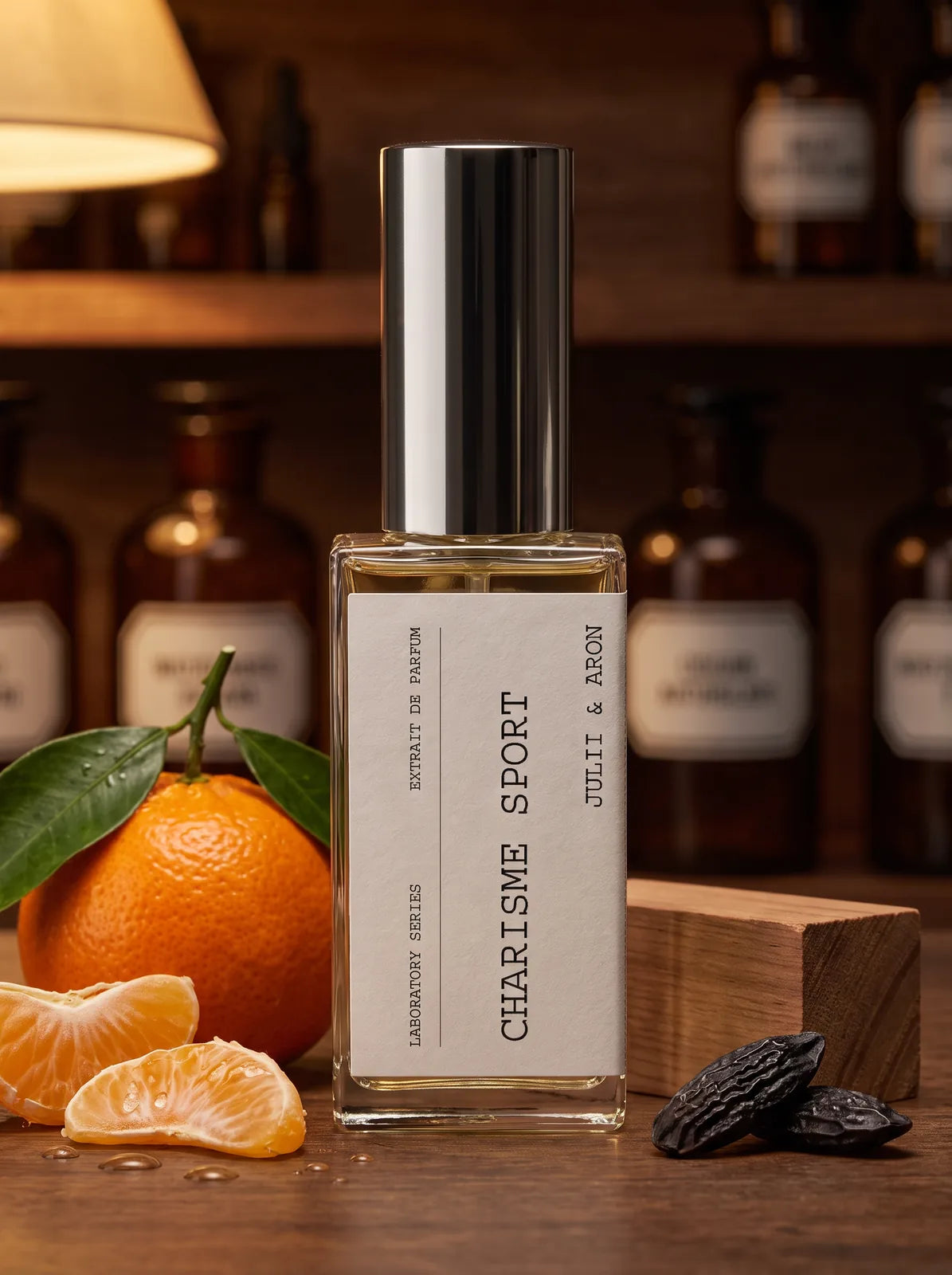 Charisme Sport Extrait de Parfum 50 ml – Laboratory Series von Julii & Aron mit italienischer Mandarine, Zedernholz und Tonkabohne